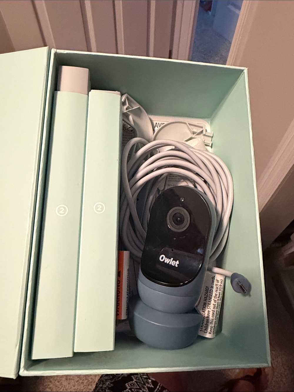 Smart Baby Monitor Camera in blue Gray